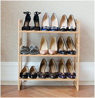 Bamboo shoe rack