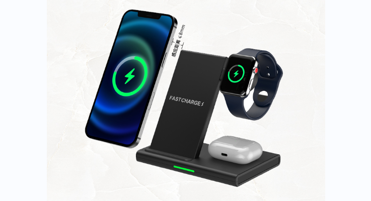 G603 three in one wireless charger (mobile phone 15W + headset 5W + Watch 3W)