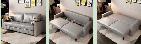 Sofa bed-microfiber leather-225*89*76cm