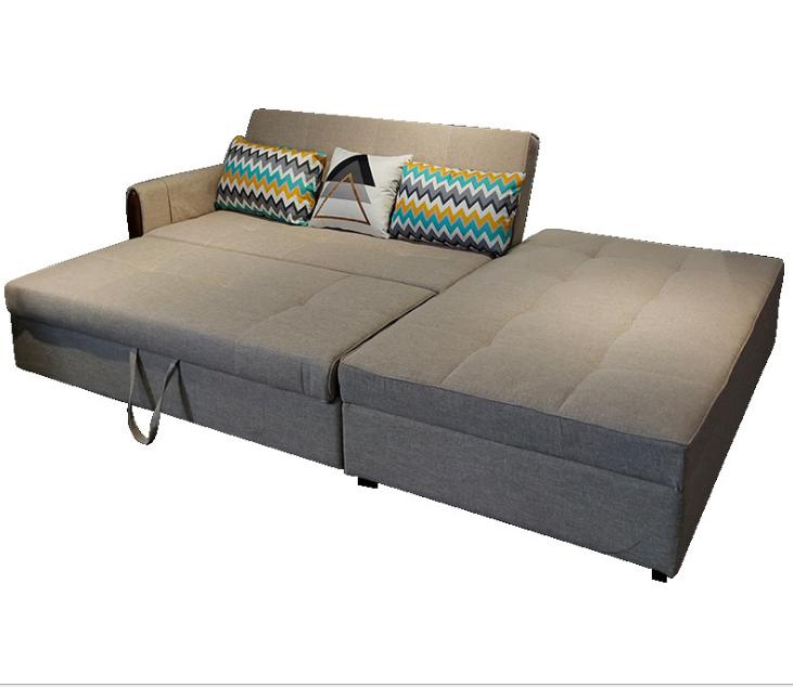 Sofa bed-cotton linen-265*160*85cm
