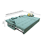 Sofa bed-cotton linen-225*150*93cm