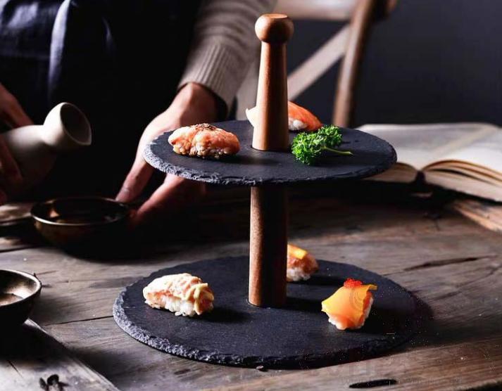 Customized Slate Cake Stand 2-ply