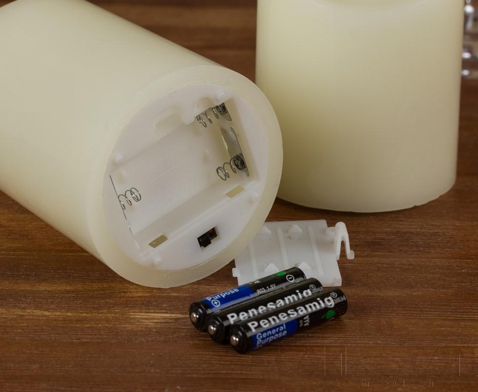 LED Candle-D7.5*12.5 cm-3*AAA Battery