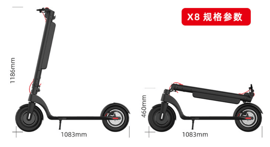 Foldable electric scooter-10 inch