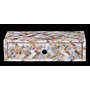W2-White bright woven flower shell single draw small amenities box