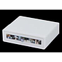 W4-White bright black shell single drawer large amenities box