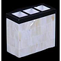 H1-Hardware and white shell toothbrush holder