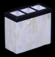 H1-Hardware and white shell toothbrush holder