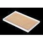 White matte lacquered wood grain tray