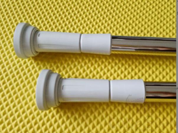 Hole-Free Shower Curtain Rod Laundry Rod Stainless Steel Curtain Rod Wardrobe Telescopic Straight Rod-Suitable For 115-190cm Wall