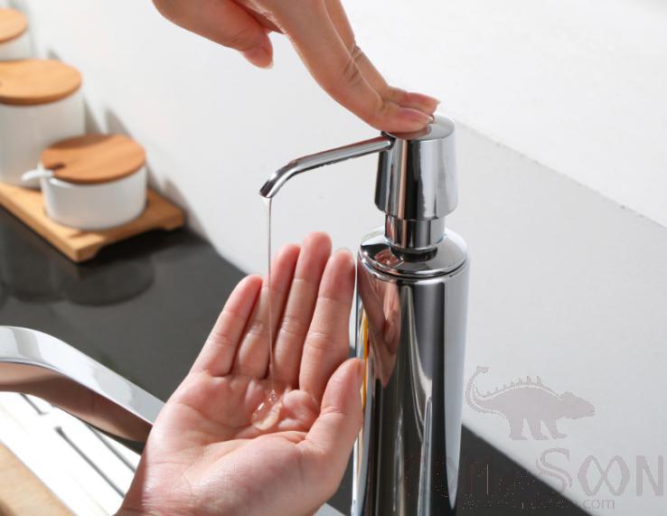 Two In One Kitchen Faucet-Brass