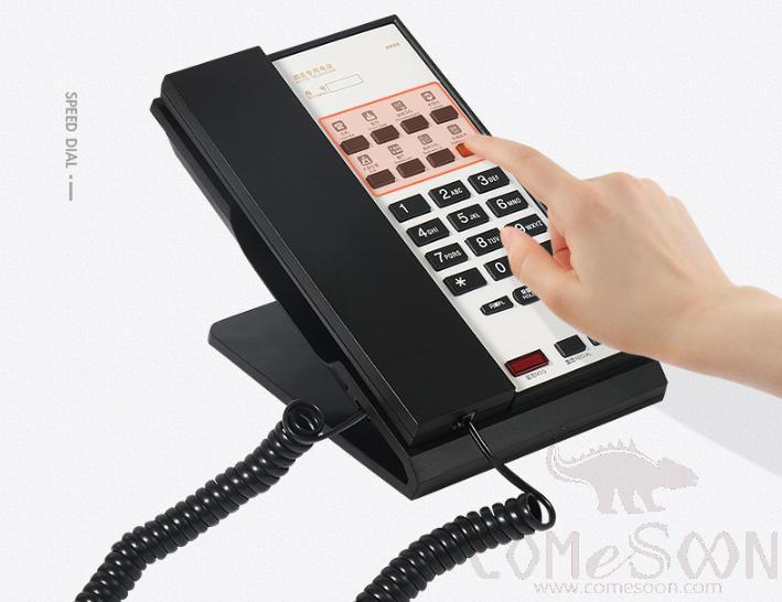 Guest Room Telephone - Black/Silver