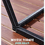 Outdoor table and chair,thick iron pipe + PE rattan+metal frame +tempered glass,,73*73*65cm