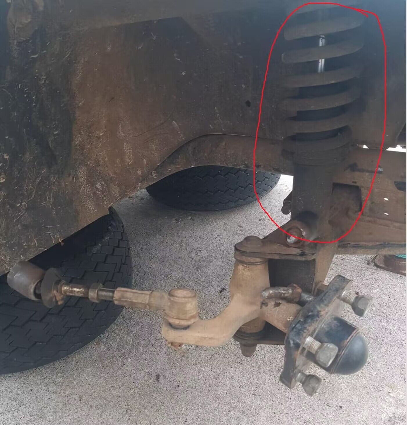 Right front suspensions