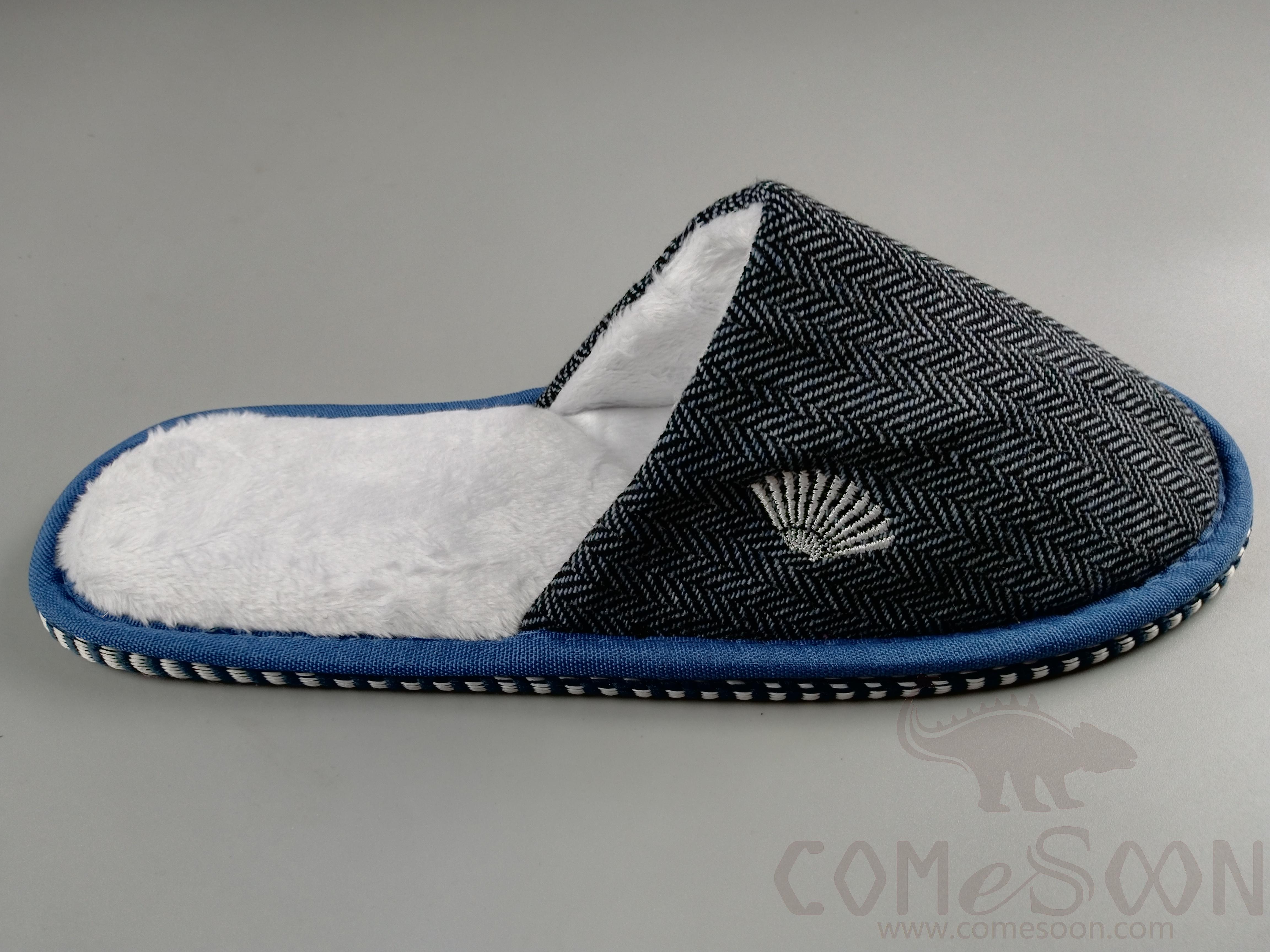 Slippers, White Plush Composite,L29.5*W11.5*4mm