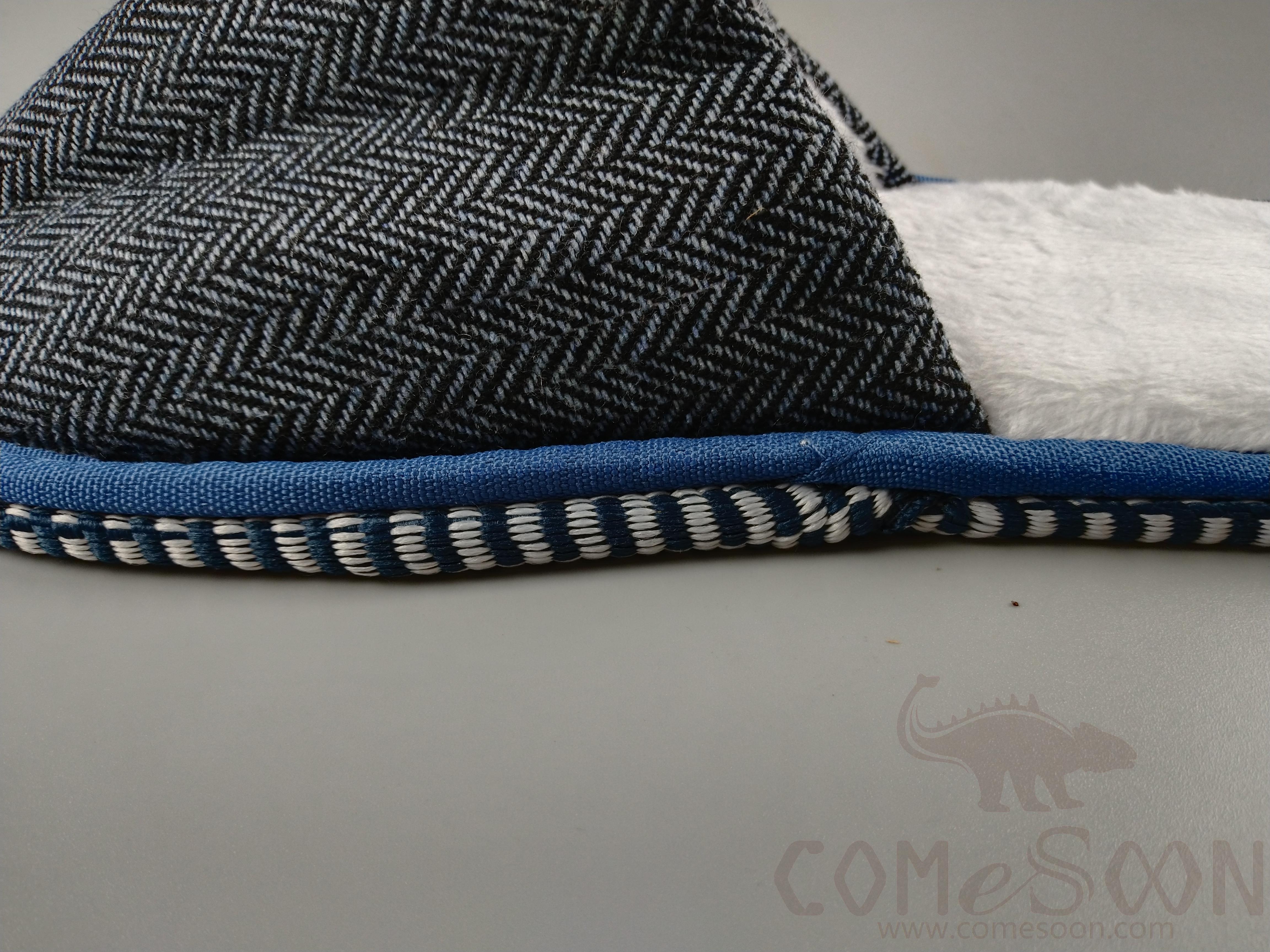 Slippers, White Plush Composite,L29.5*W11.5*4mm