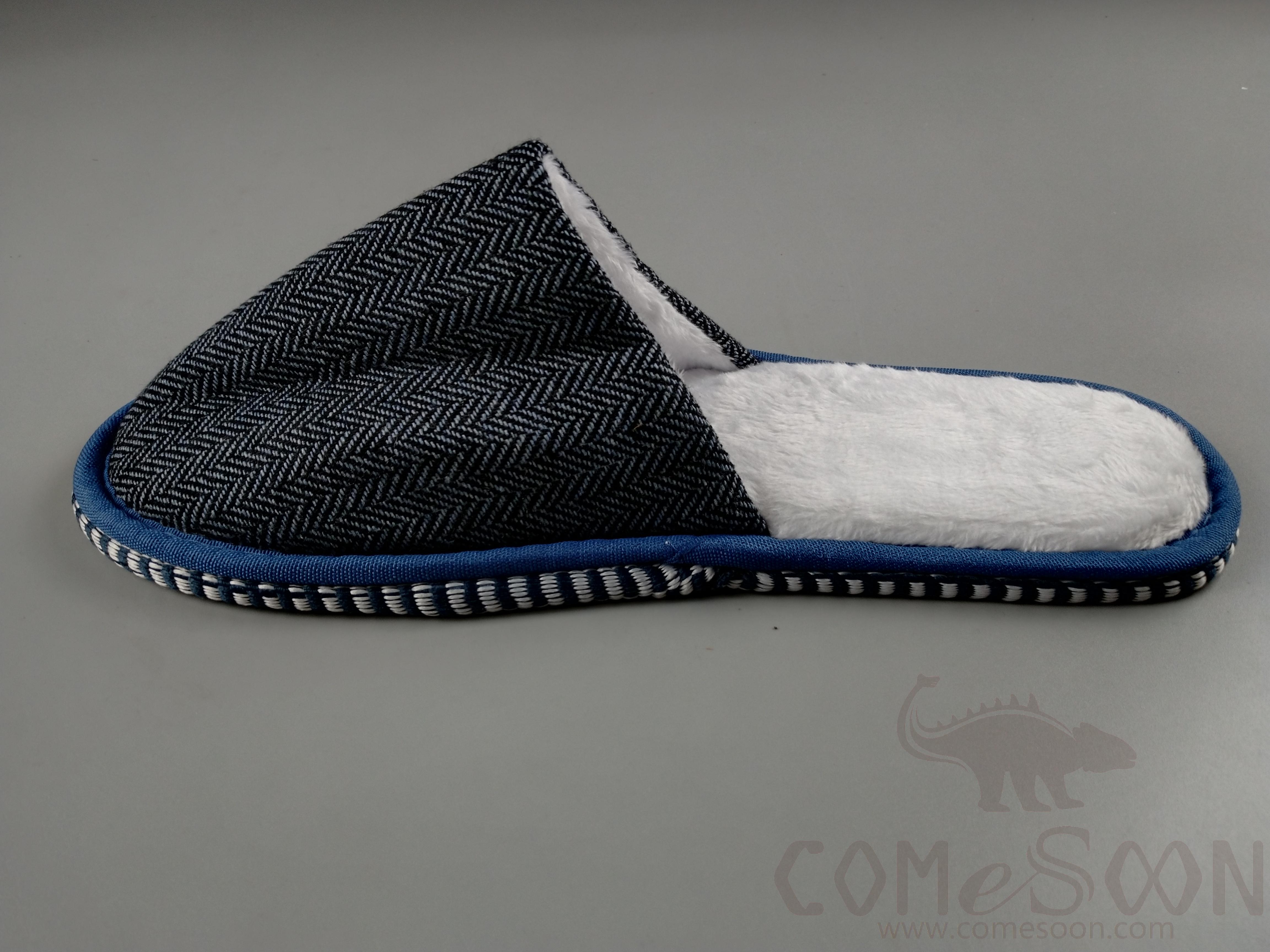 Slippers, White Plush Composite,L29.5*W11.5*4mm