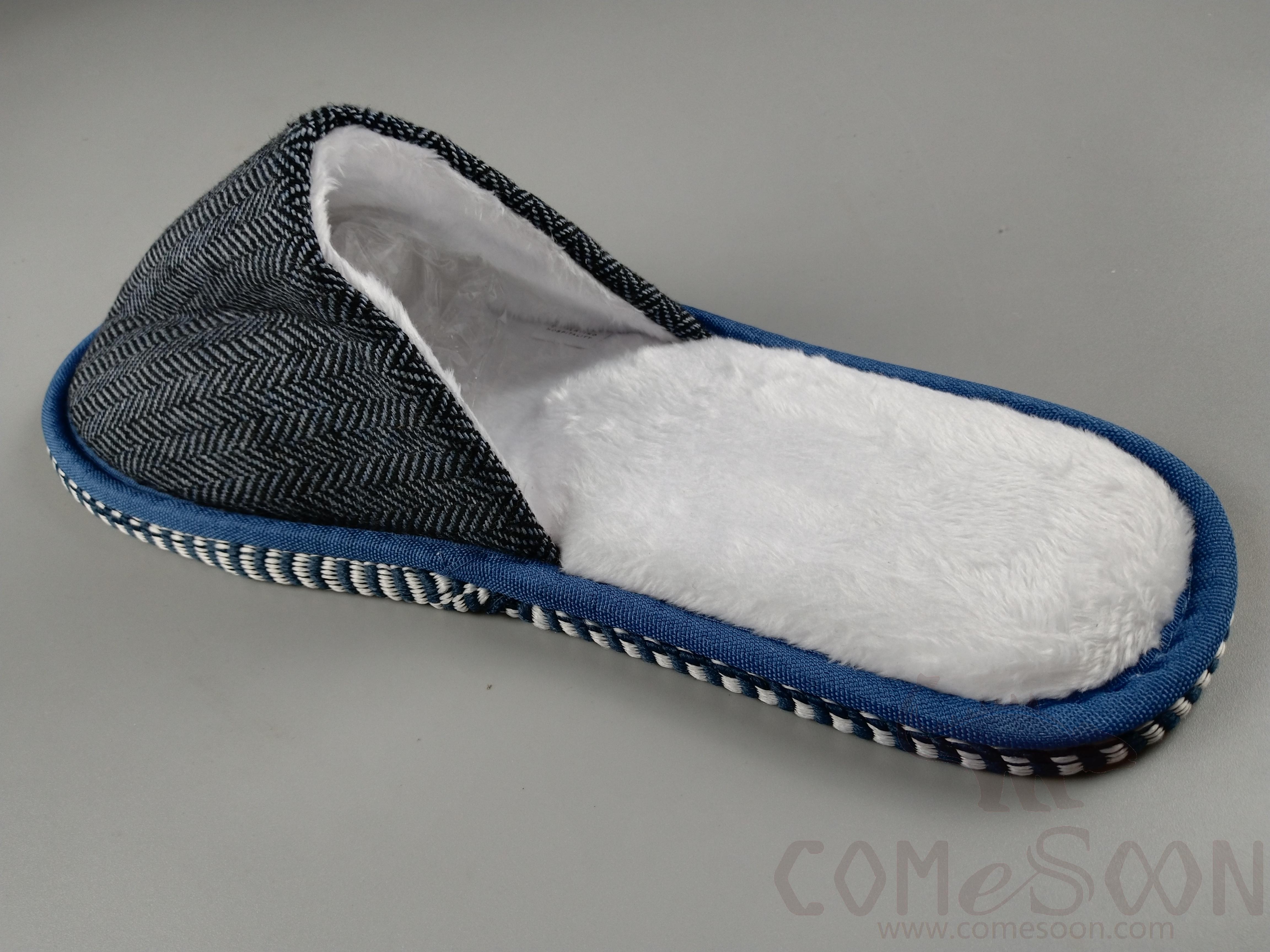 Slippers, White Plush Composite,L29.5*W11.5*4mm