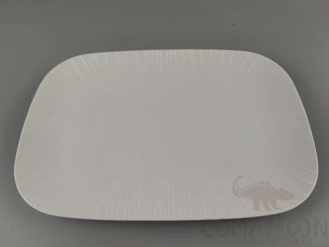 G099 Series 12&quot; Rectangular Plate - White