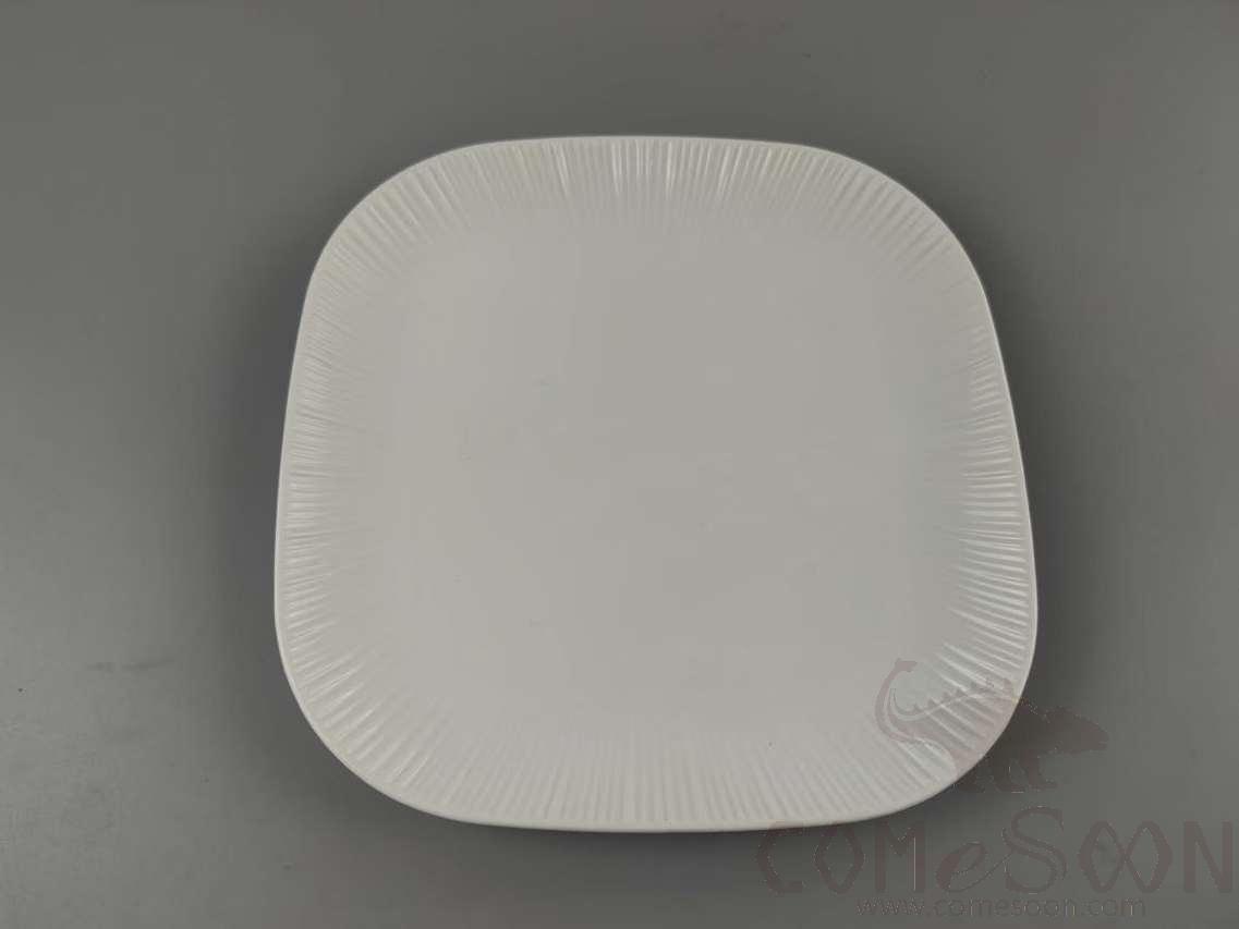 G099 Series 8&quot; Square Plate - White