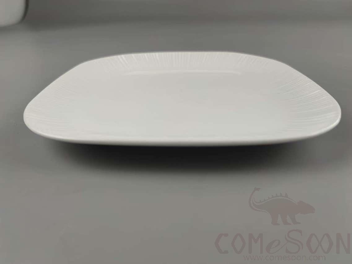 G099 Series 8&quot; Square Plate - White