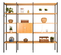 Metal five-shelf