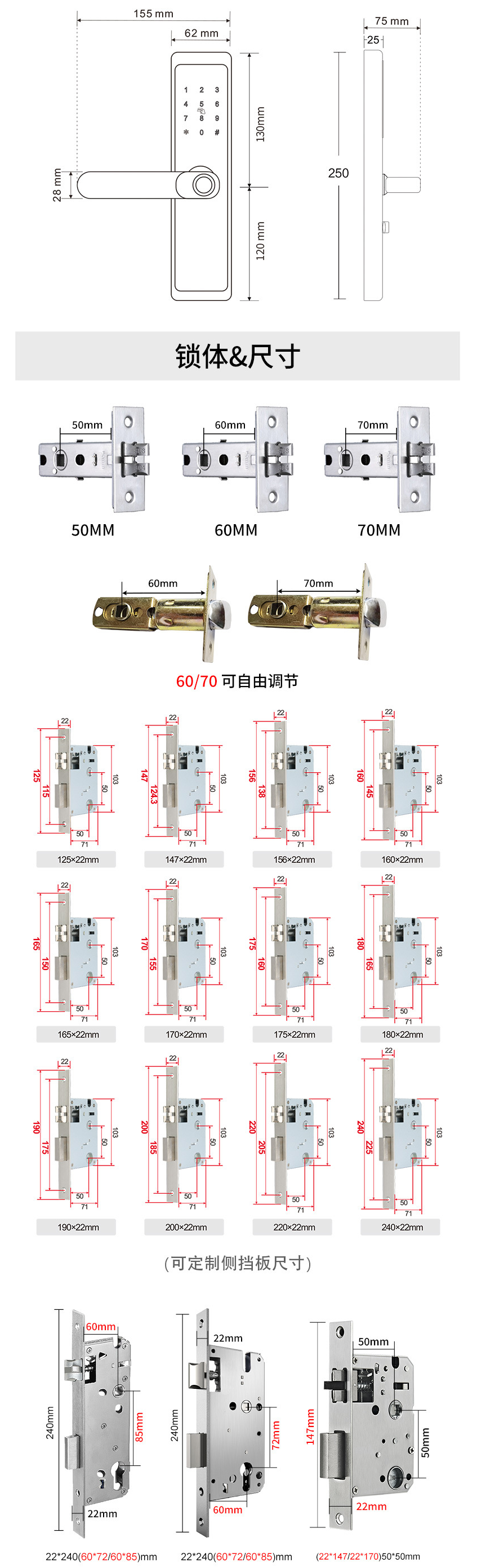 Hotel Lock (Fingerprint+Password+Card+Key)