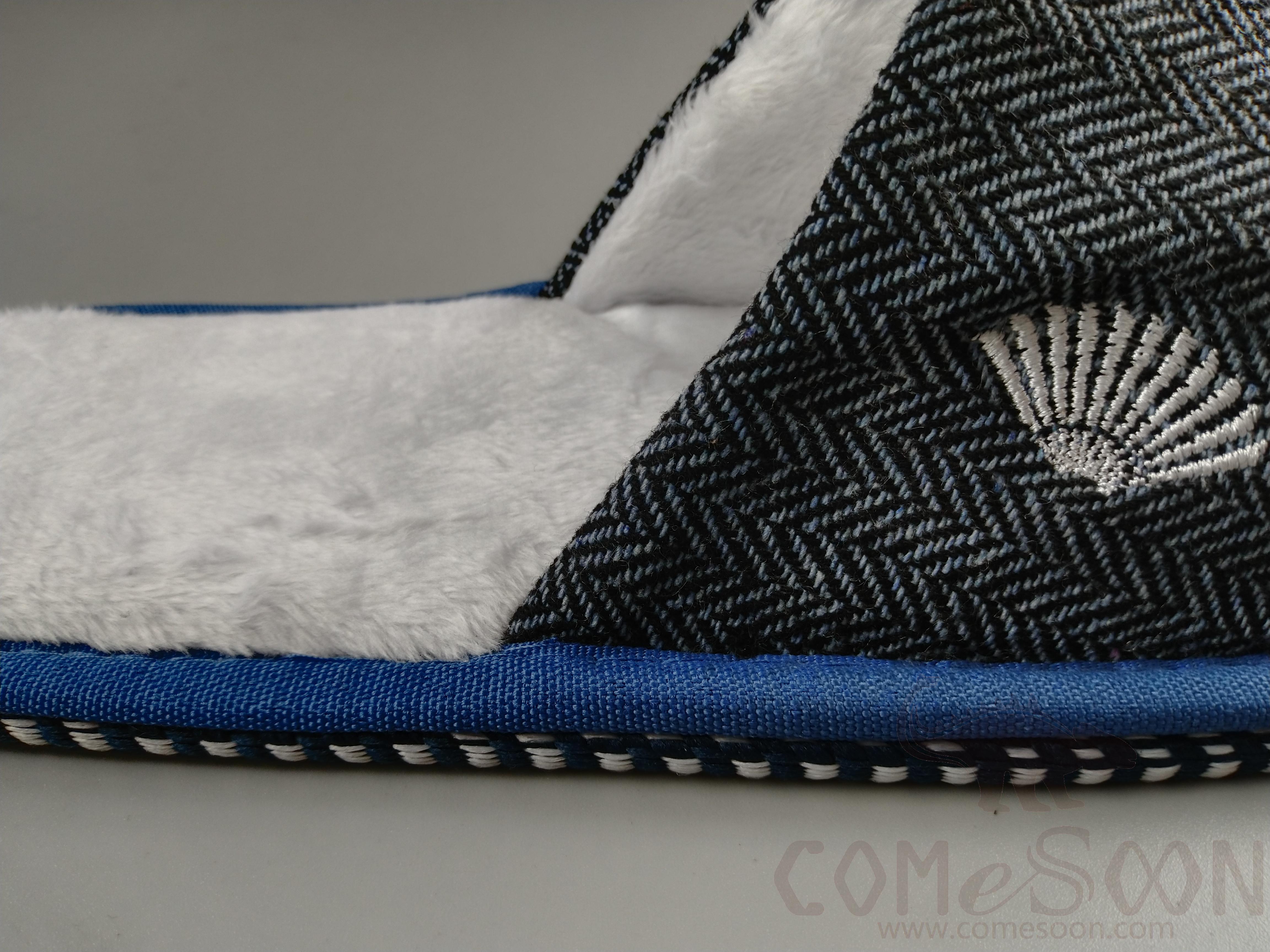 Slippers, White Plush Composite,L29.5*W11.5*4mm