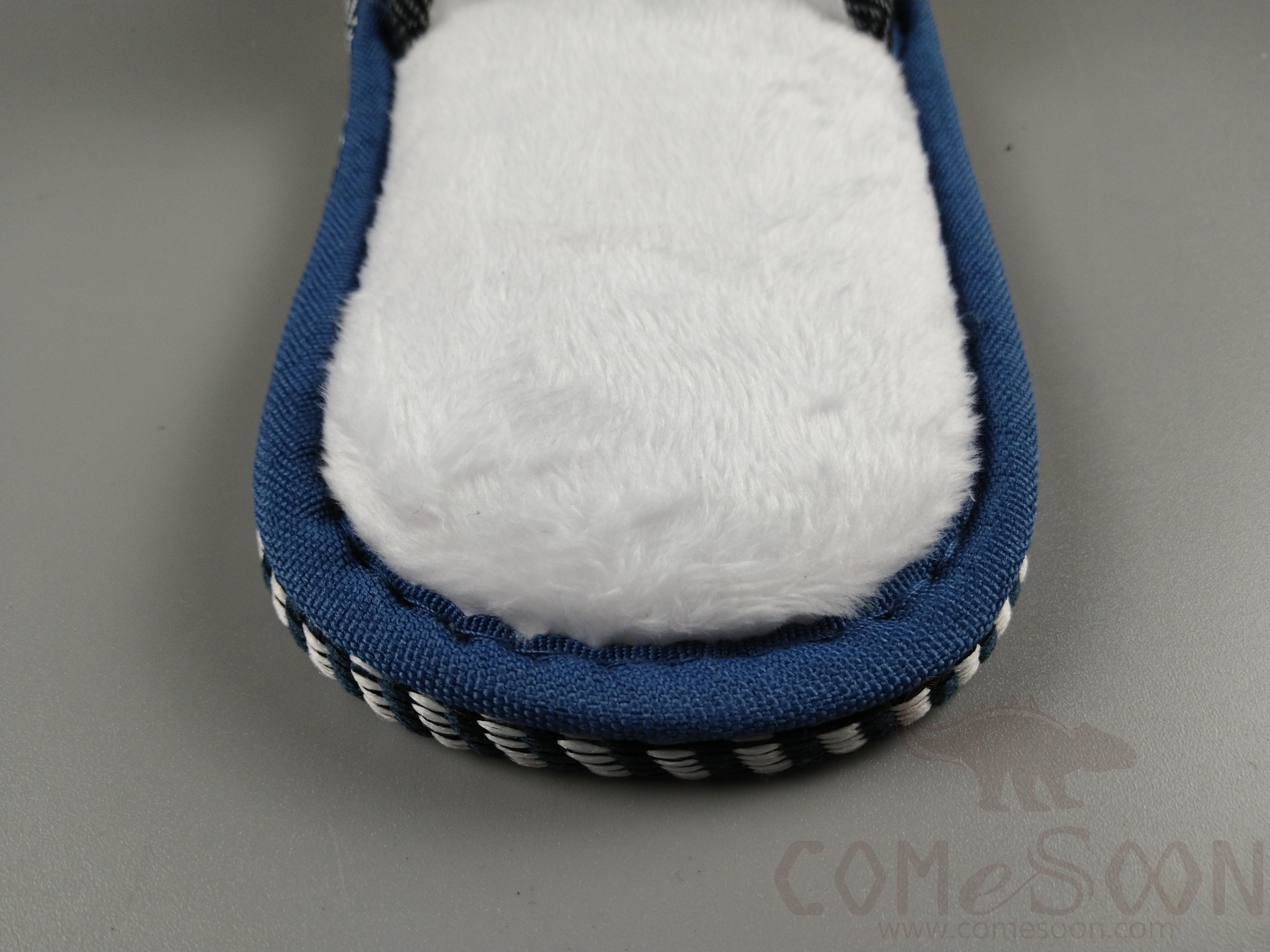 Slippers, White Plush Composite,L29.5*W11.5*4mm