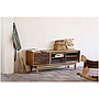Push door log TV cabinet