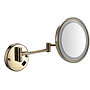 Led Foldable Cosmetic Mirror-Battery Charging / Single-Sided Mirror - Zirconium gold - 8 inch (20cm) Single - Copper + SUS304