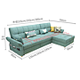 Sofa bed-cotton linen-Sofa:255*150*93cm Bed:225*190cm