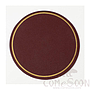 Coaster With Gold Border,PU，D10.2CM