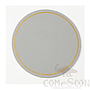 Coaster With Gold Border,PU，D10.2CM