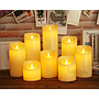 LED Candle-0.5W，D7.5*10 cm，3*AAA Battery