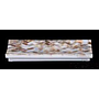 W2-Bright white braided flower shell arc towel tray, Resin+shell, 216*140*20mm