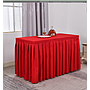 Rectangle Table Skirting(120*45+75cm)-Red