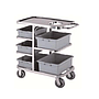 Stainless Steel Cleaning Trolley