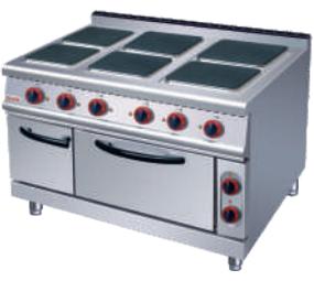 6-Burner Electric range with oven 1200×900×(850+70)mm
