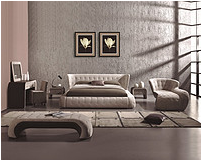 Leather bed