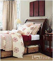 Valencia series sleigh bed