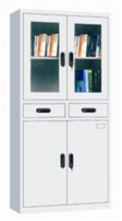 Four-door two-drawer data cabinet
