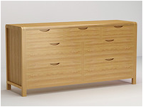 Solid wood furniture 3+4 cabinet