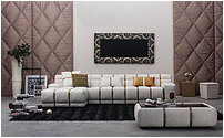 White living room sofa