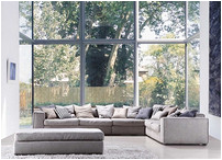 Fabric sofa