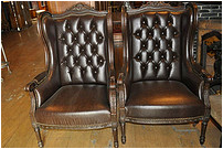 European leather sofa seat