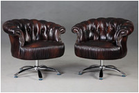 British leather sofa series