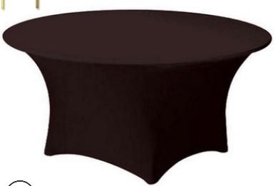 Round Table Cloth, φ180*H75cm, Stretchable