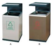 Outdoor Trash Can, Iron Baking Paint, L400 * W450 * H880mm
