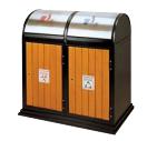 Outdoor Trash Can, Wooden, L890 * W480 * H890mm